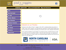 Tablet Screenshot of paulcogginsdds.com